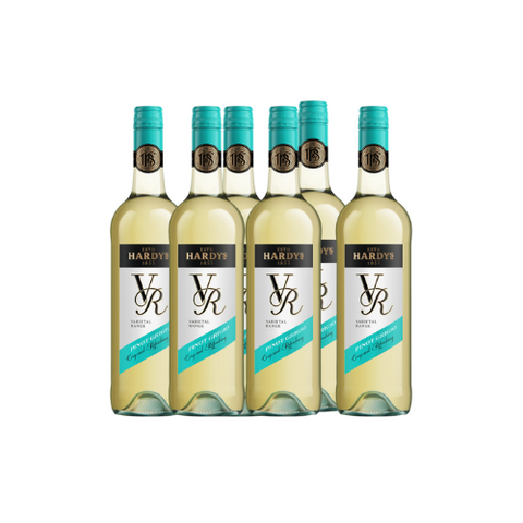 6 x Hardys Vr Pinot Grigio white wine multipack Australian